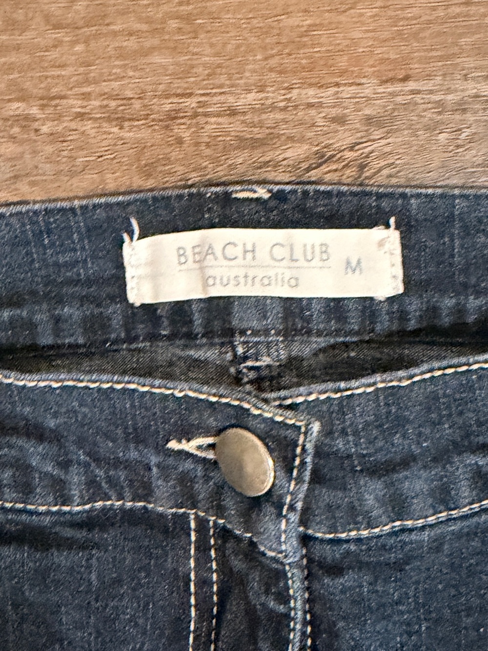 Beach Club Australia Women's Straight Jeans in Dark Blue - Picture 4 of 6